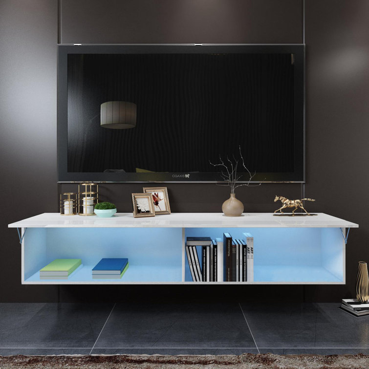 Orren Ellis Sargis Floating TV Stand for TVs up to 78" Wayfair.ca